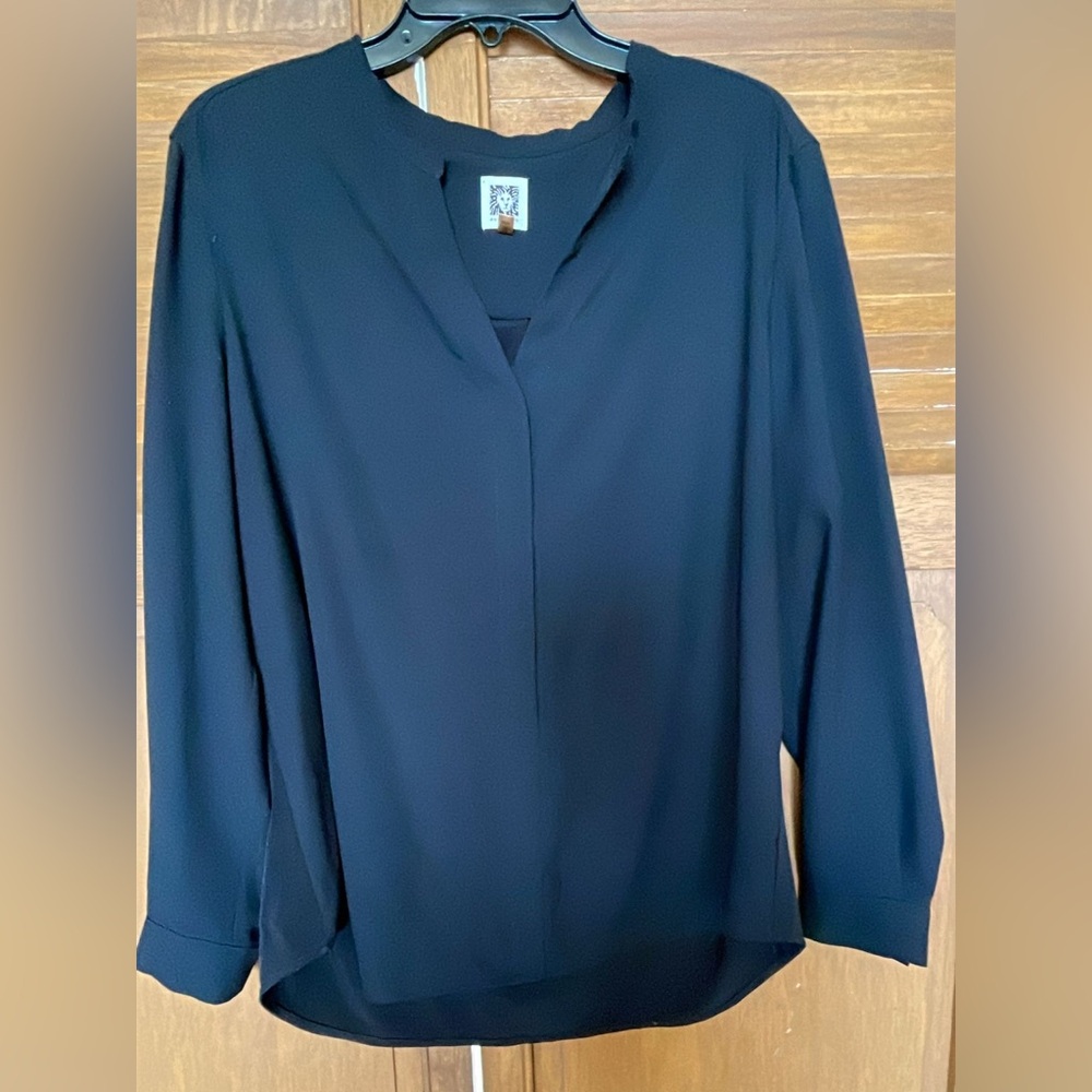 Anne Klein Classic Black Blouse